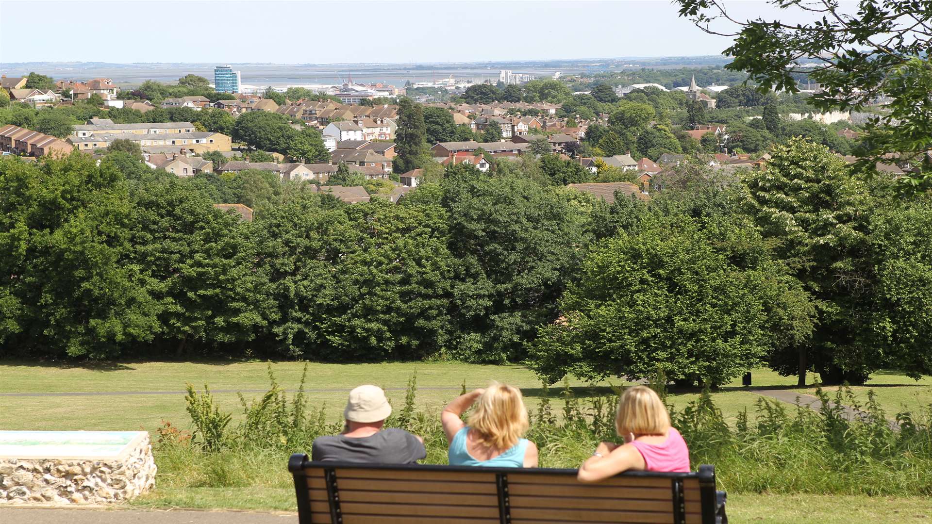 From the top of the hill you can see from Chatham Docks to Rochester Castle, from the Sheppey Crossing to Blue Bell Hill. Picture: John Westhrop.