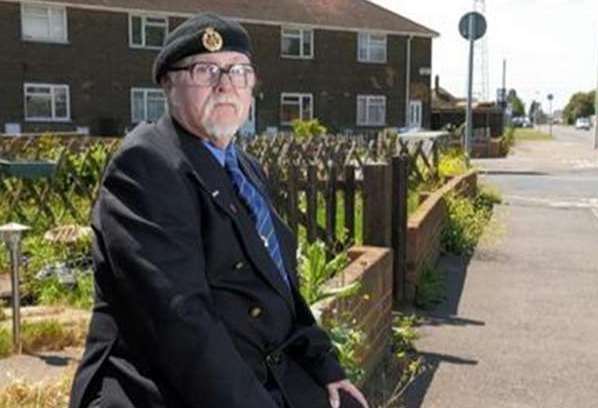 Brian Terry of Sheerness in his military uniform