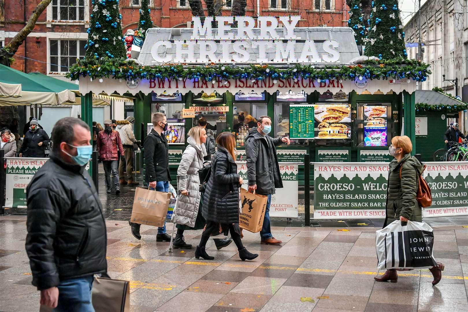 People in Wales can now only form Christmas bubbles with one other household (Ben Birchall/PA)