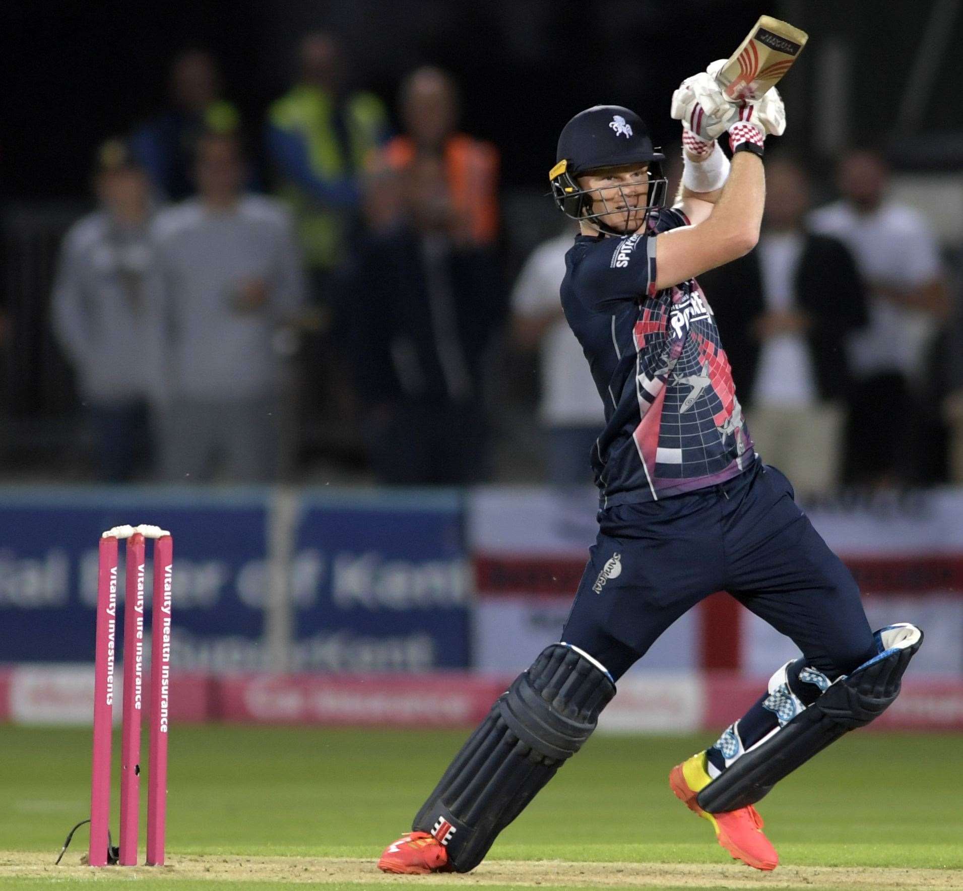 Sam Billings guided Kent Spitfires to victory against Birmingham Bears on Friday night. Picture: Barry Goodwin (50663657)