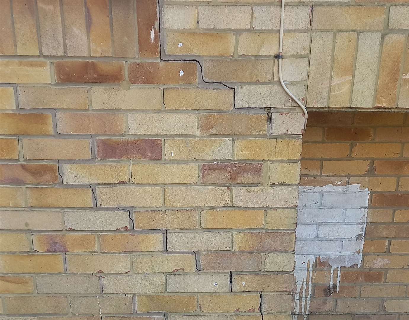 Huge cracks are appearing in the walls. Picture: Marie Sandhu