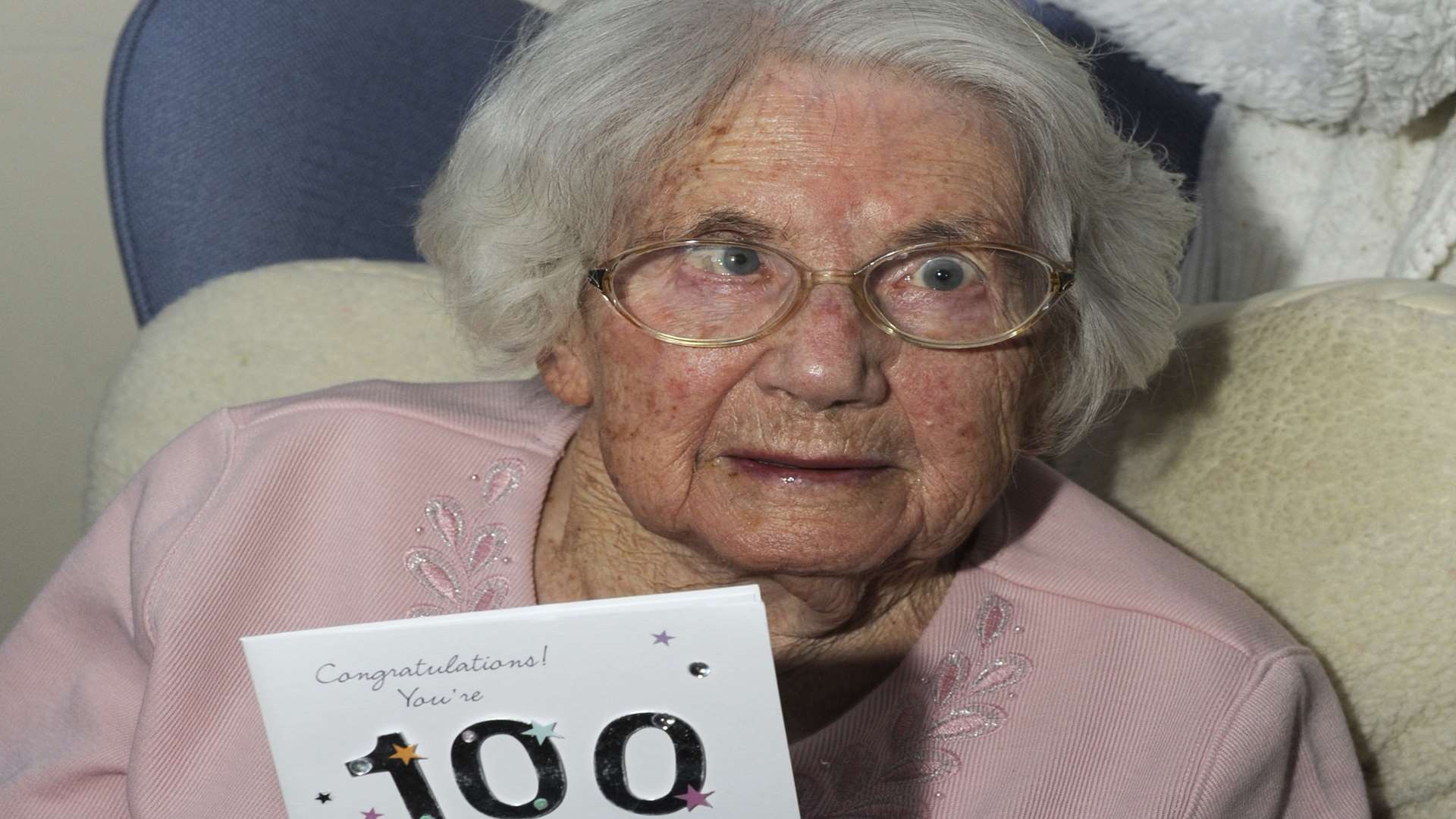 Betty Vosper celebrates her 100th birthday at Broomfield Lodge Care Home