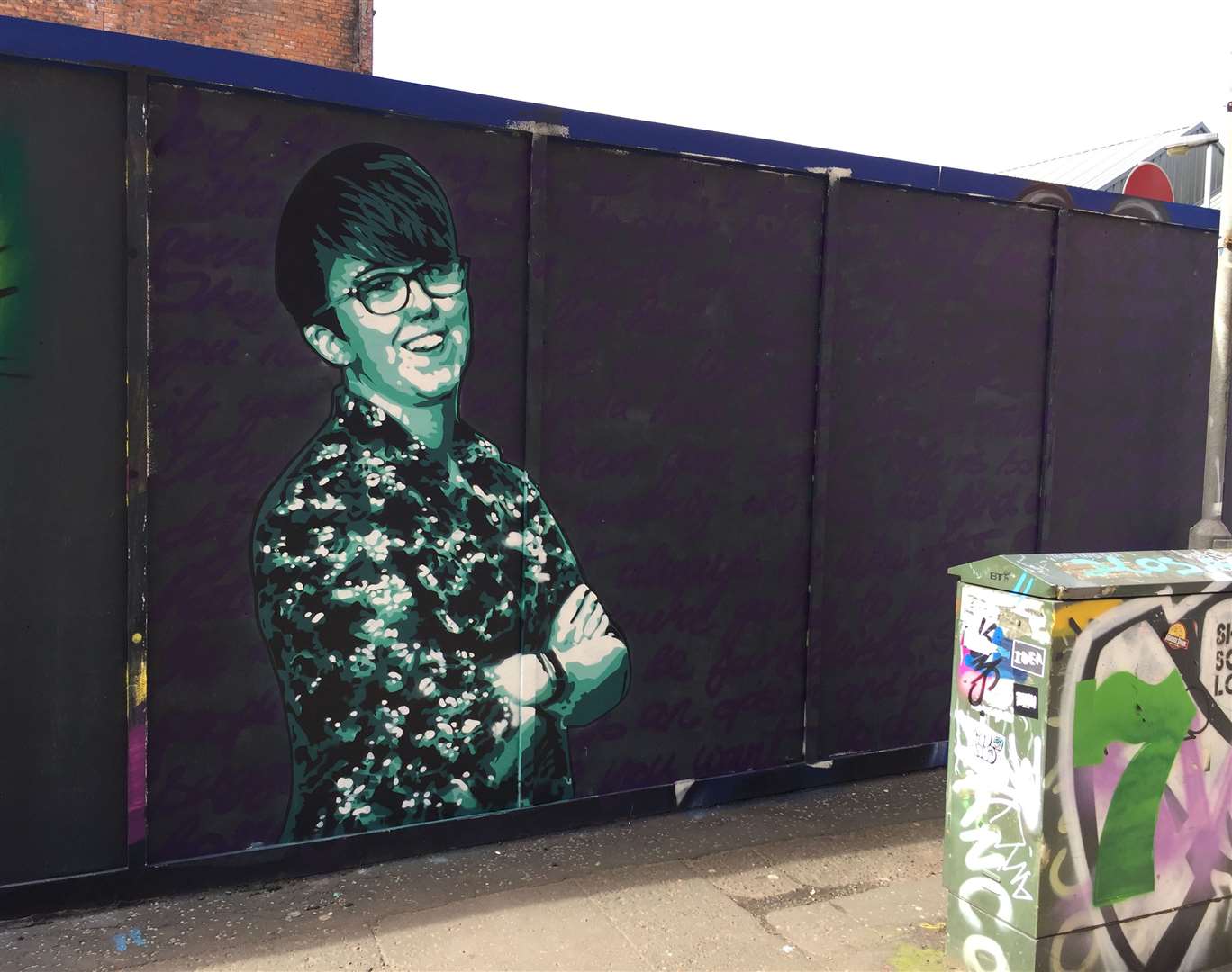 A mural of Lyra McKee in Belfast city centre (David Young/PA)