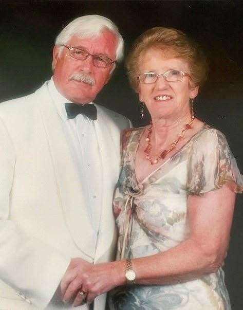 Celia Ward who died after falling from her bike into the path of an oncoming vehicle. She is pictured with her husband David Ward (Family photo/PA)