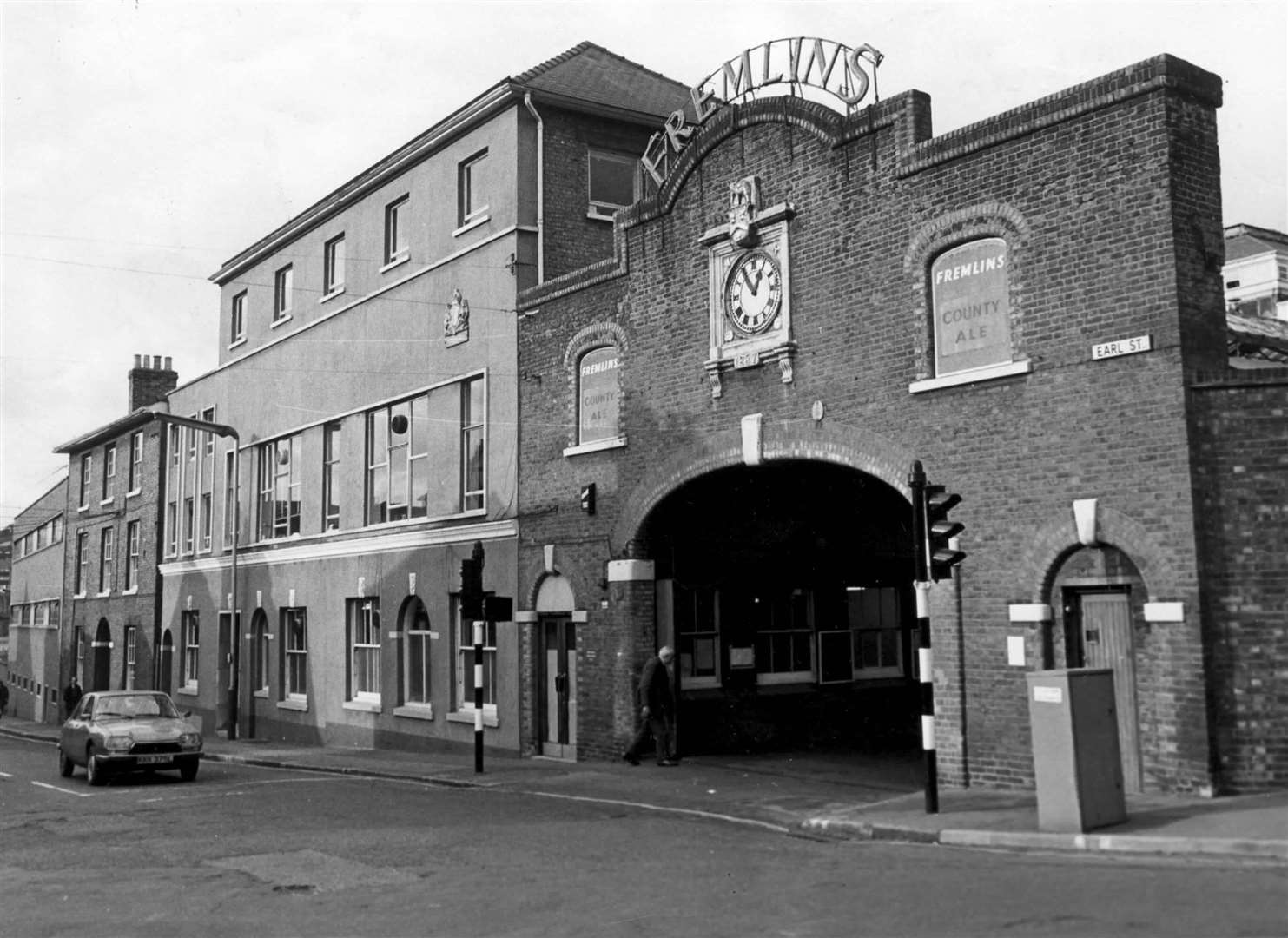 Fremlin’s Brewery at Maidstone in January 1976