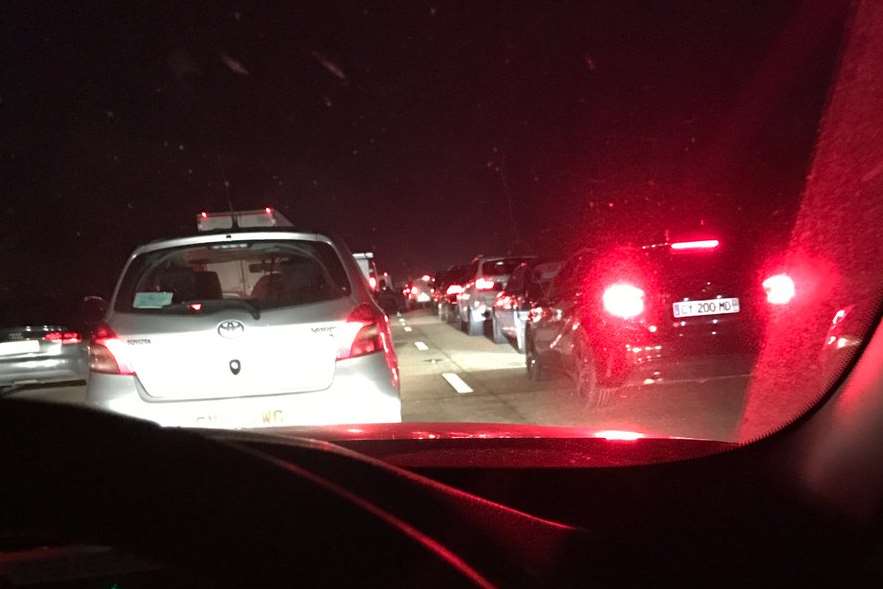 A crash is causing delays on the M20 near Leeds Castle. Pic: @Brylcream_Boy