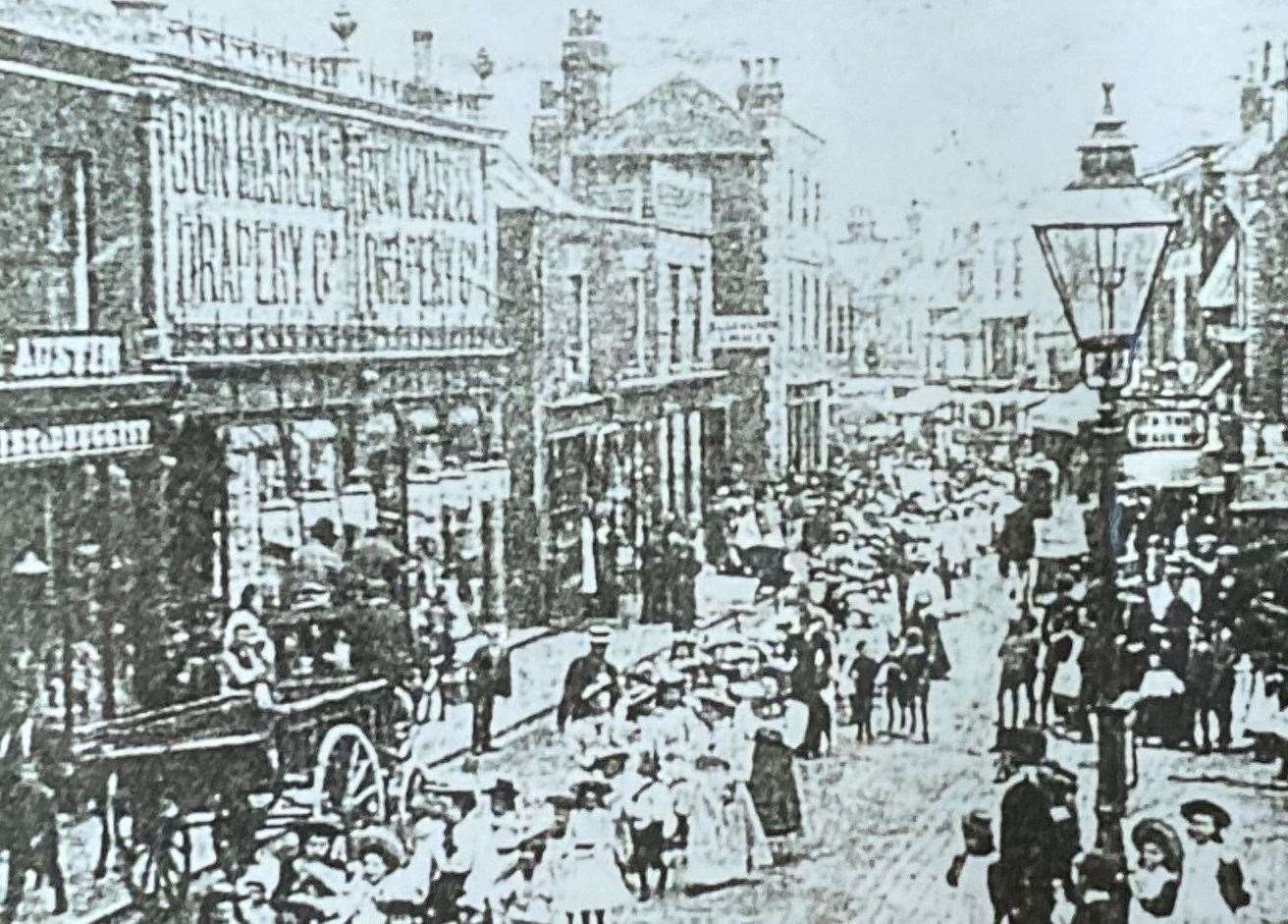 Sheerness town centre before the clock was built
