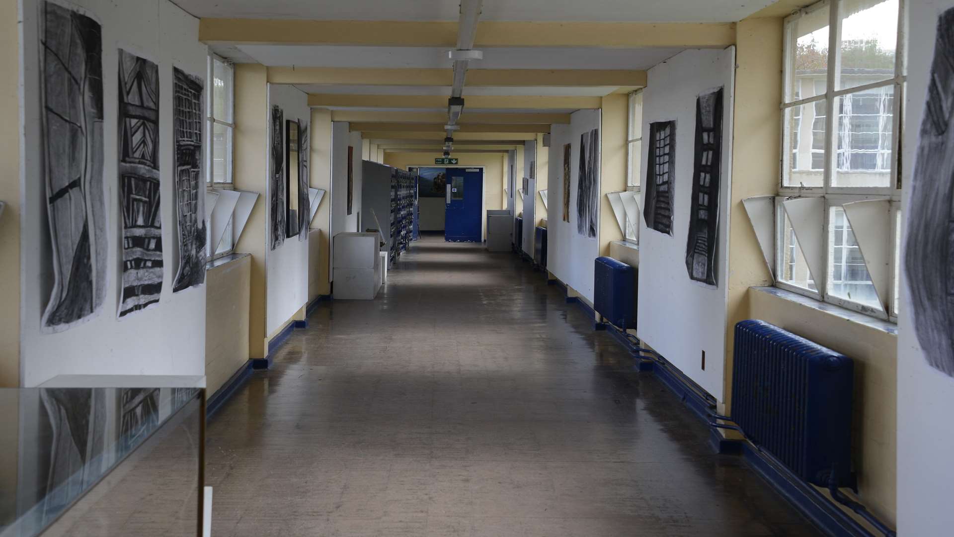 The much-heralded wide corridors at Simon Langton Girls' School