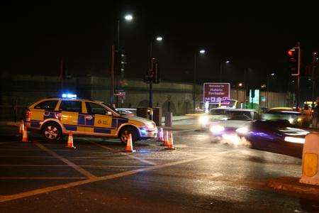 rochester police hurt officer incident divert traffic bridge