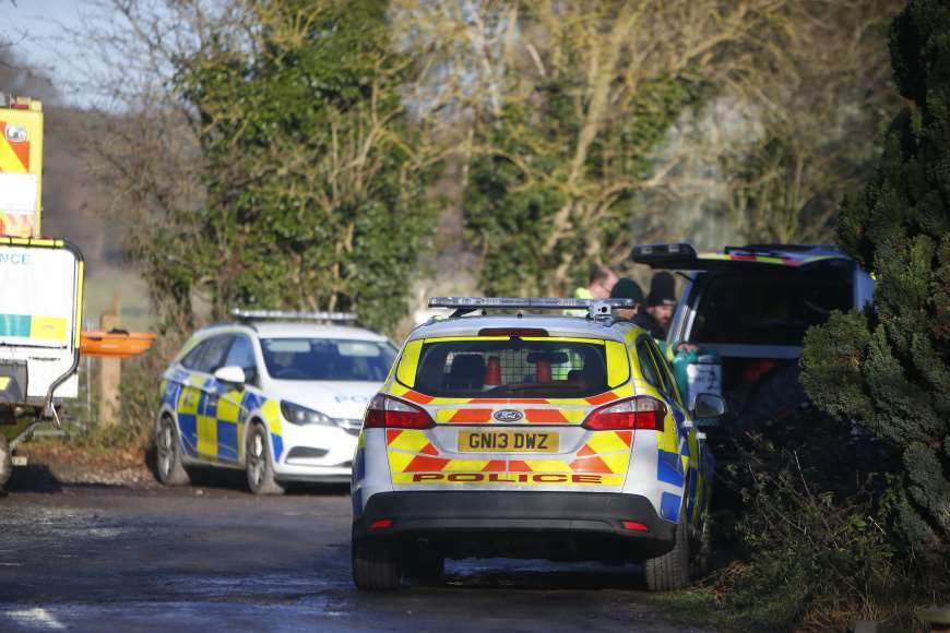 Police and ambulance crews were also at the scene. Stock image.