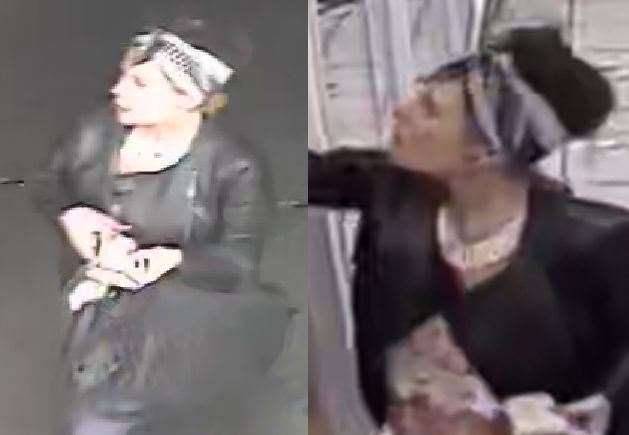 Officers have released an image of a woman who may be able to assist their enquiries. Picture: Kent Police