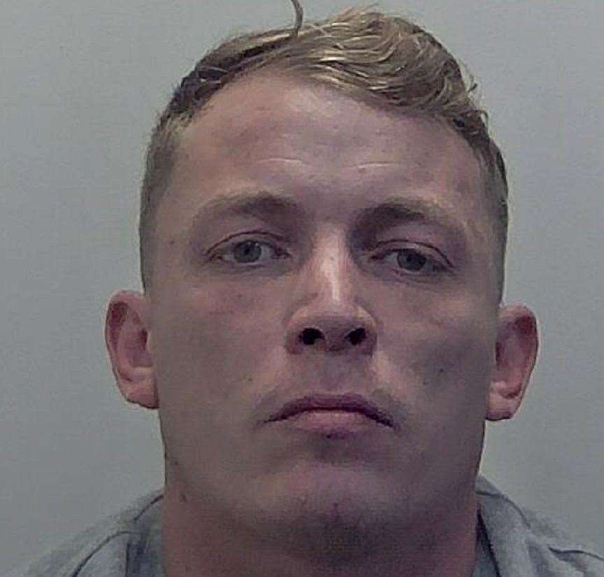 Frazer Higgins has been jailed jailed for two and a half years after the Faversham chase. Picture: Kent Police