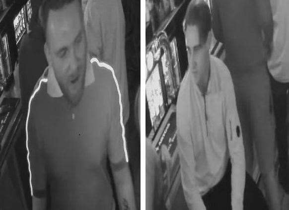 Police want to speak to these two men. Picture: Kent Police