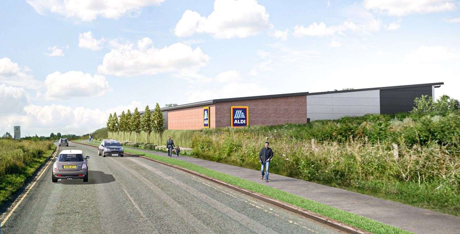How Aldi could look on Waterbrook Park. Picture: The Harris Partnership/Aldi