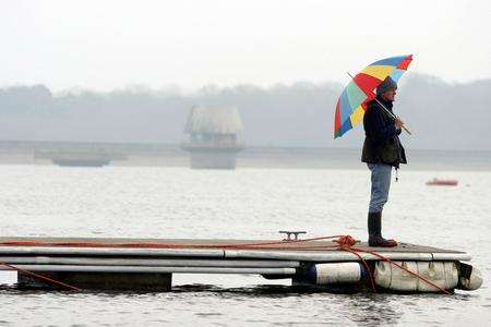 How Bewl Water looked when it was more than 80% full