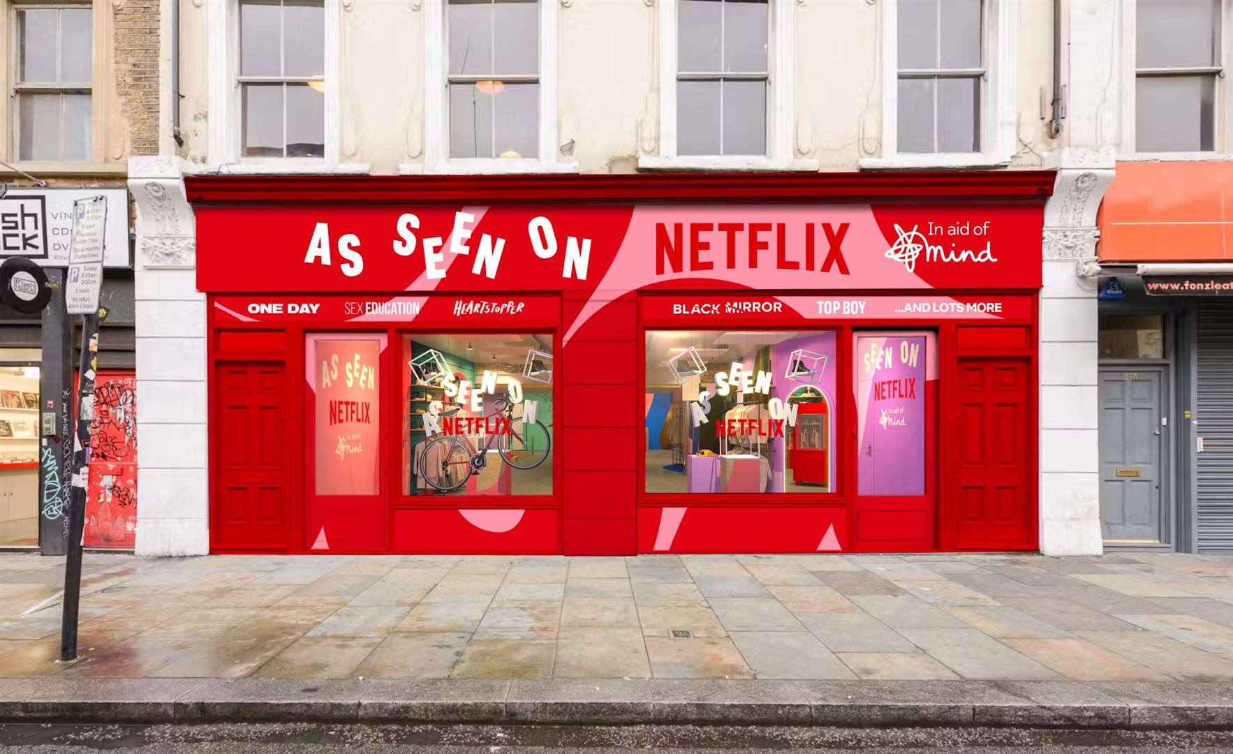 The Netflix stores will open in Birmingham and London (Netflix/PA)