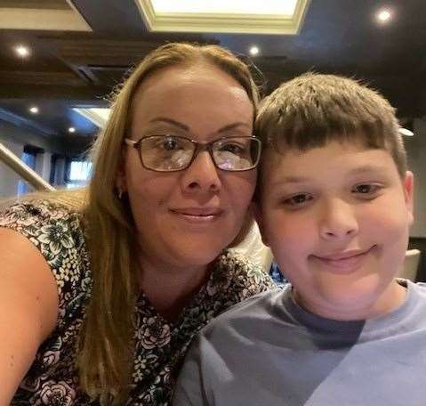 Sheppey mum Emma Dighton and her son Logan