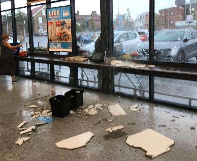 One of the car registration stations pictured on the day the woman received her car parking fine