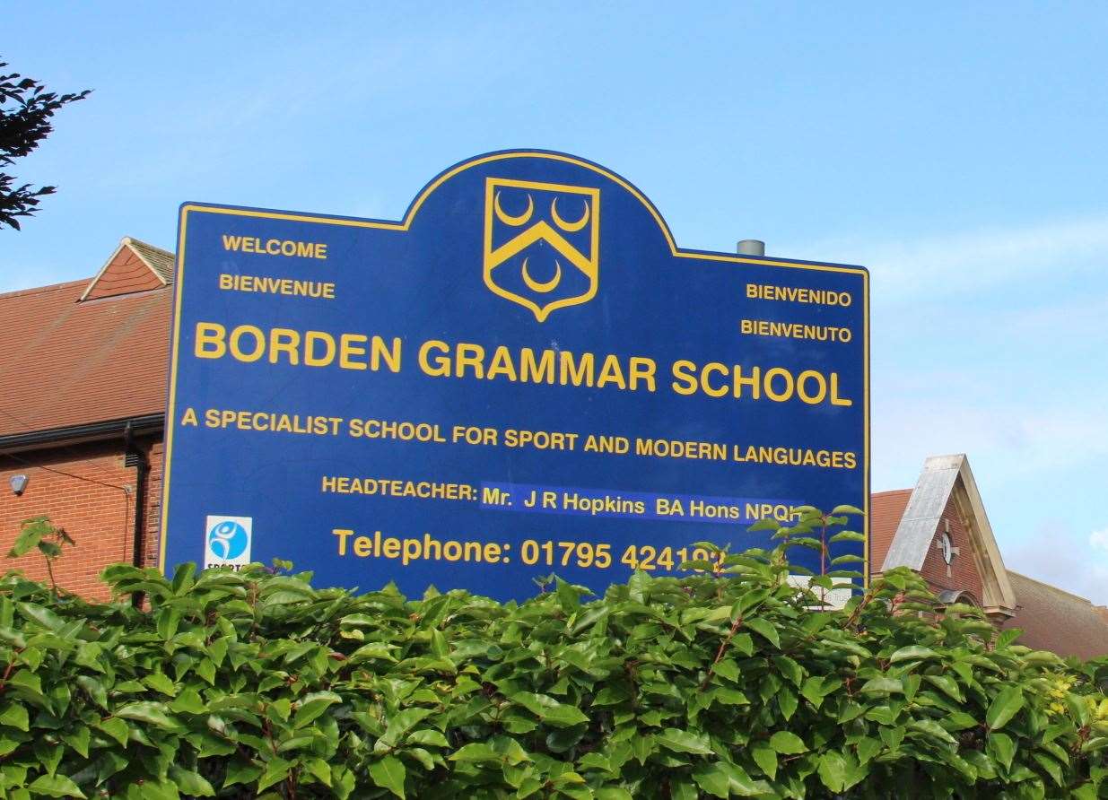 A Year 9 form were told to self isolate after a positive coronavirus case at Borden Grammar School in Sittingbourne