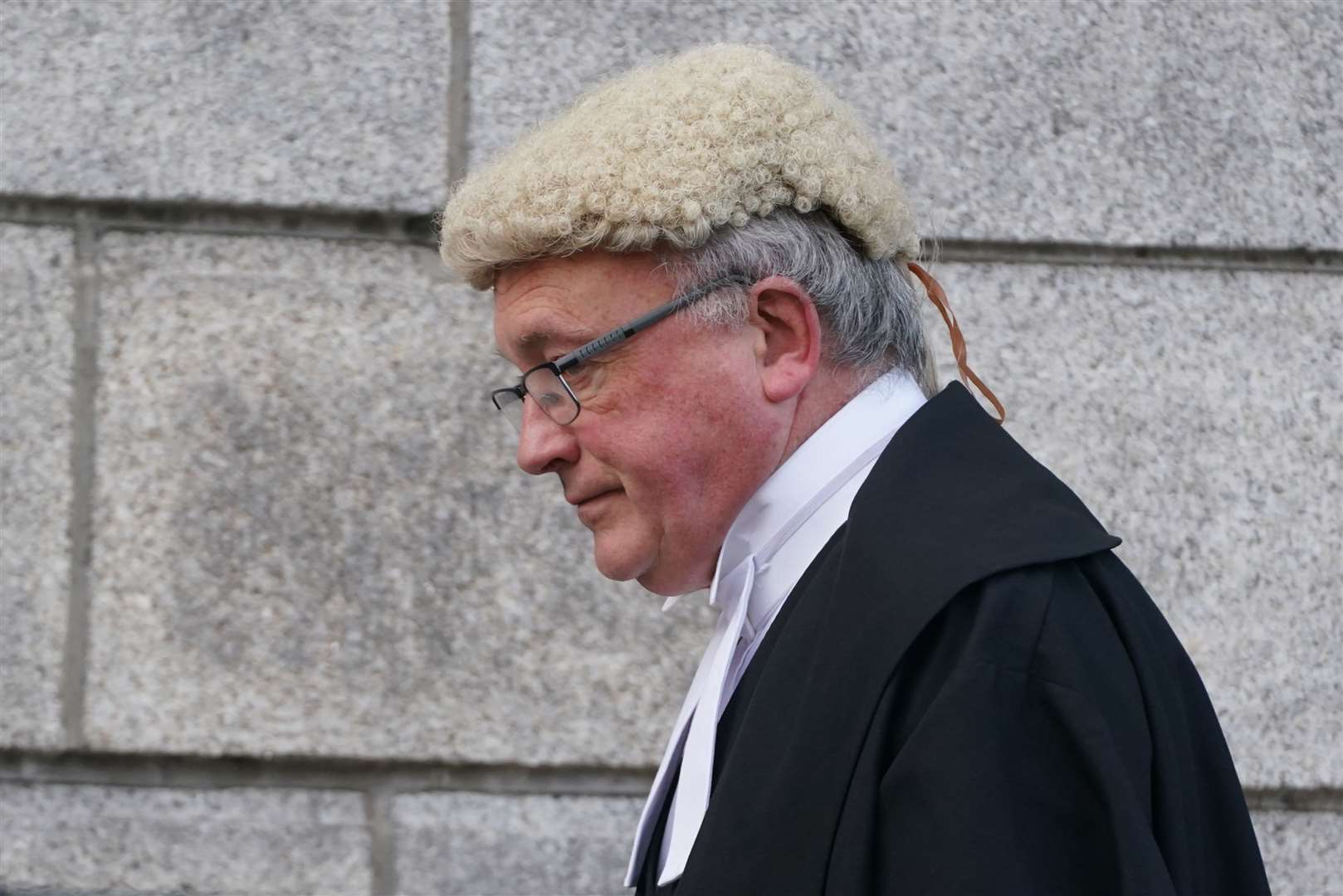 Mr Justice Alexander Owens outside the High Court in Dublin, where mixed martial arts fighter Conor McGregor is appearing for a personal injury case against him (Brian Lawless/PA)