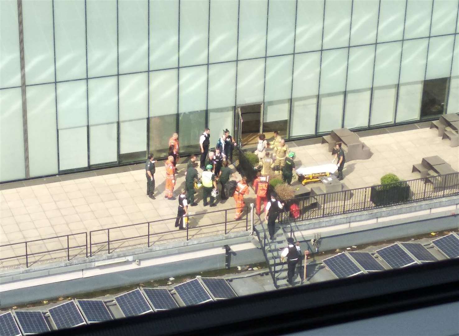 The scene at the Tate Modern art gallery, where a six-year-old French boy was thrown by Jonty Bravery (Stuart Haggas/PA)