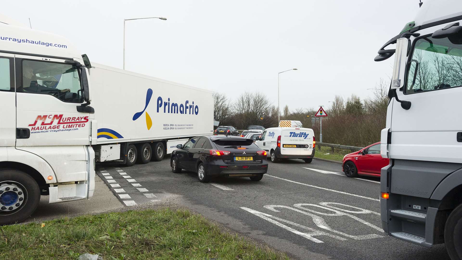 Brenley Corner roundabout.