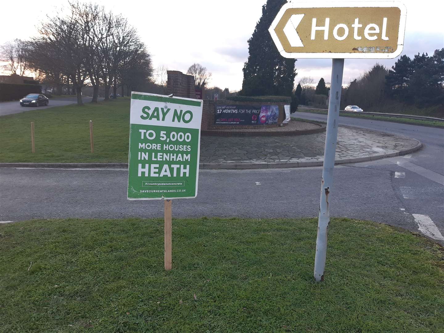 The entrance to the Great Danes during the Heathlands consultation