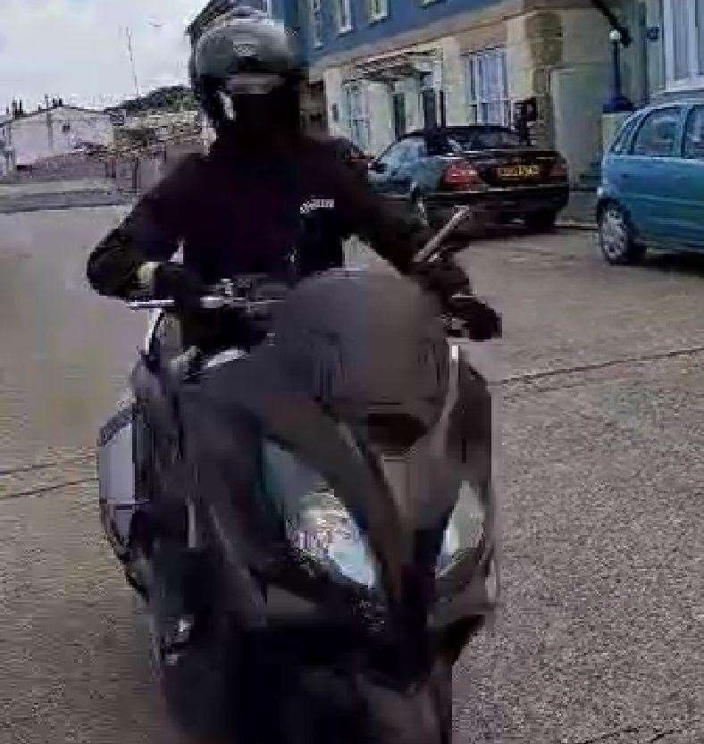 The biker was seen speeding along Central Parade, Herne Bay. Picture: Derek Pitt