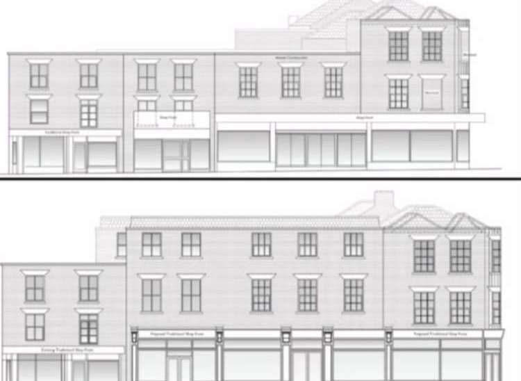 Plans have been approved to turn The Original Factory Shop into five separate businesses, with 17 flats above it. Picture: DDC planning portal