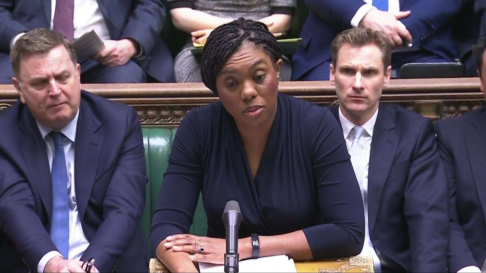 Kemi Badenoch faced Sir Keir Starmer in the Commons (House of Commons/UK Parliament/PA)