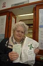 Audrey Gee is concerned about the future of the dispensary at The Braeside Surgery