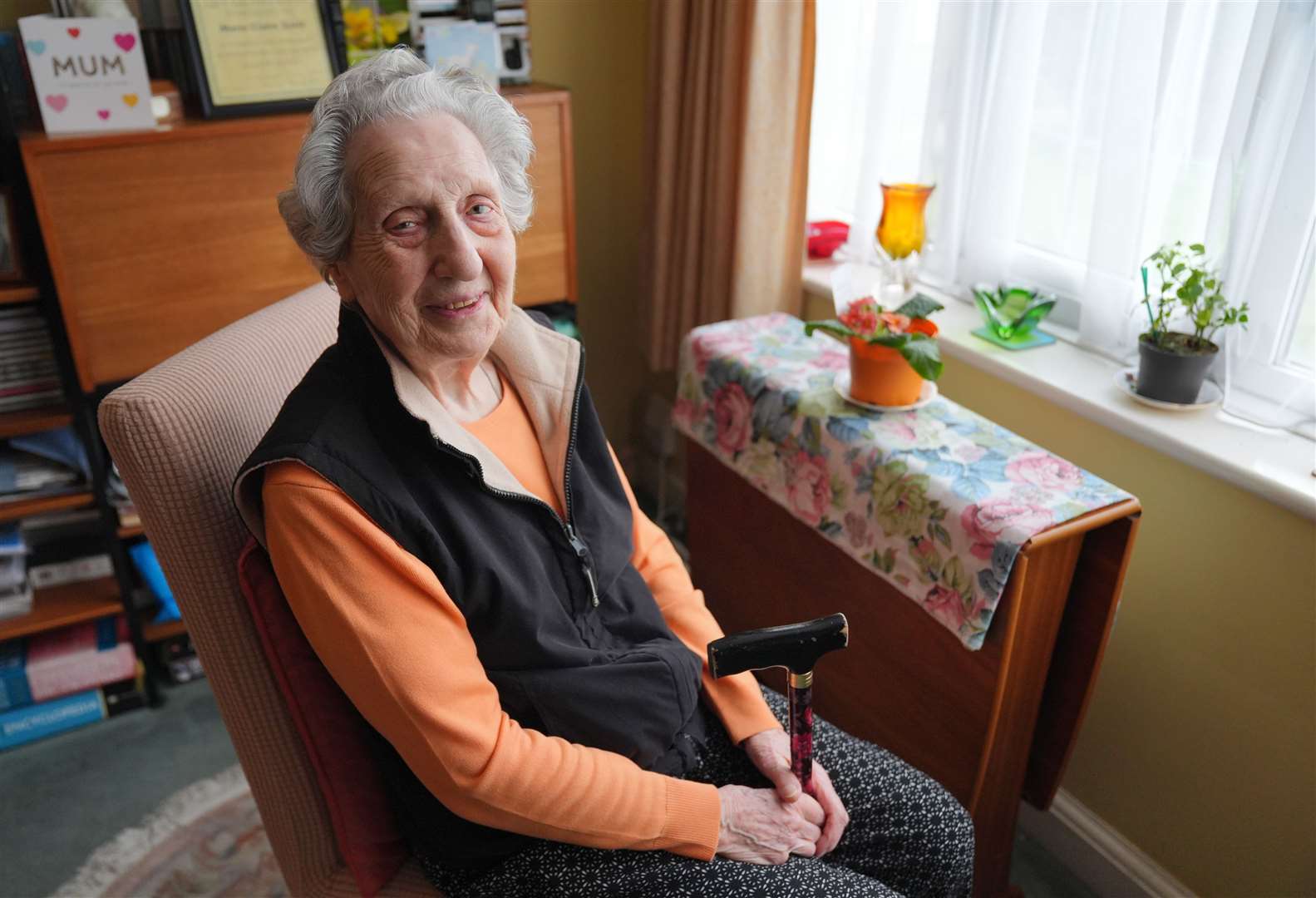 Marie Scott, 97, worked on the switchboard in the tunnels under Fort Southwick in Portsmouth (Jonathan Brady/PA)