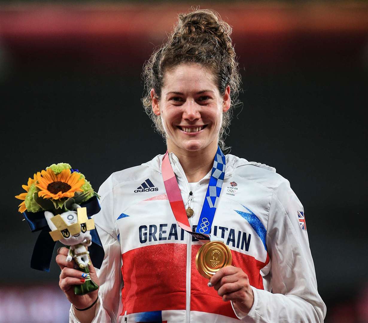 Golden girl Kate French from Meopham with the Olympic medal. Picture: UPIM Media (49974471)