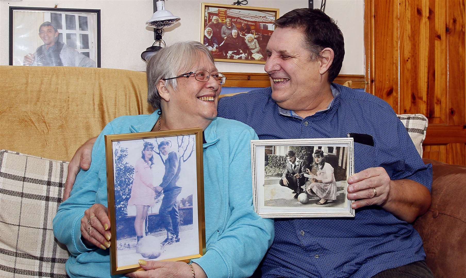 Shirley and Peter Apps look lovingly at each other on the eve of their 50th wedding anniversary. Picture: Sean Aidan