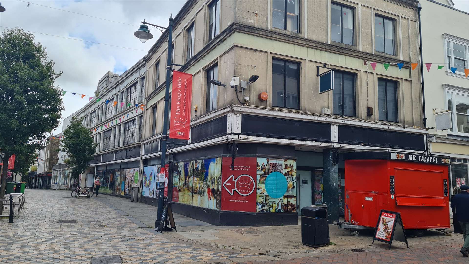 The former Debenhams store in Canterbury continues to deteriorate