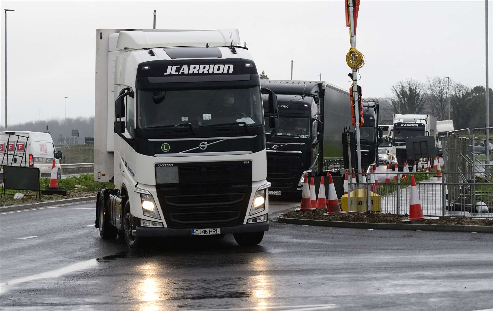 Lorry drivers began using the site in January. Picture: Barry Goodwin