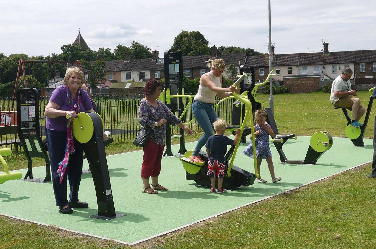 Faversham's new outdoor gym.