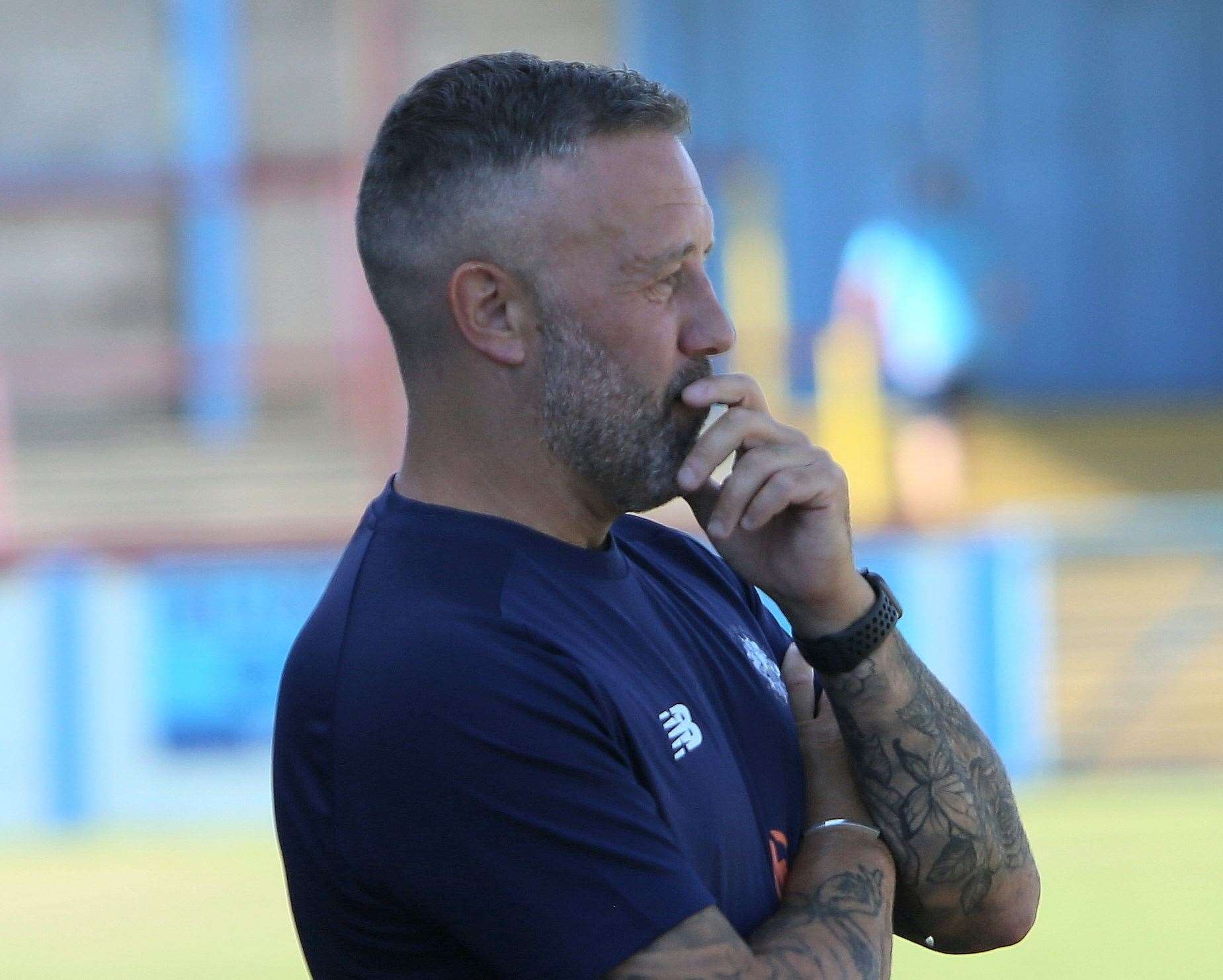 Tonbridge Angels manager Jay Saunders. Picture: David Couldridge