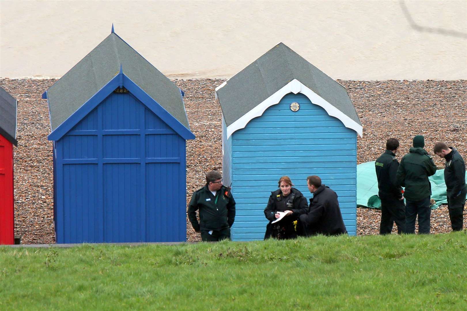 Emergency services at Herne Bay. Picture: UKNIP (29291714)