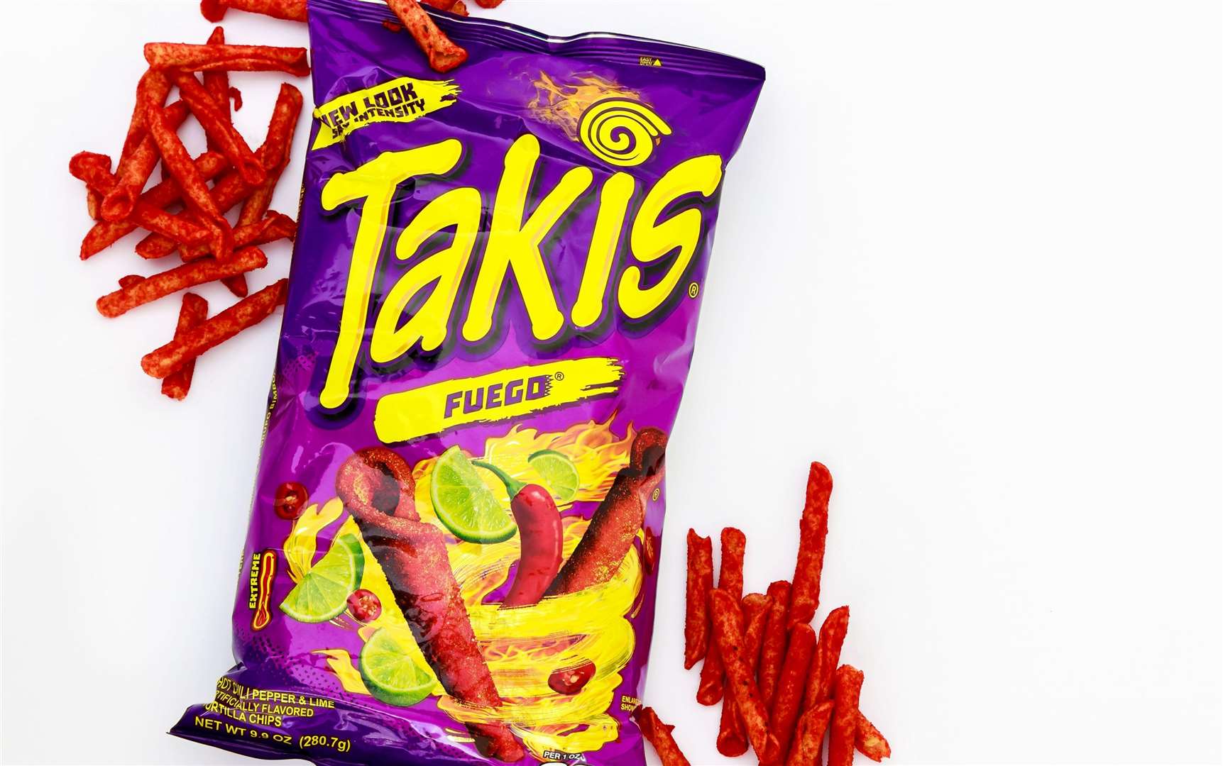 Chili-lime Takis are Mexican rolled tortilla chips that can now be found in many UK stores. Picture: Alamy/PA