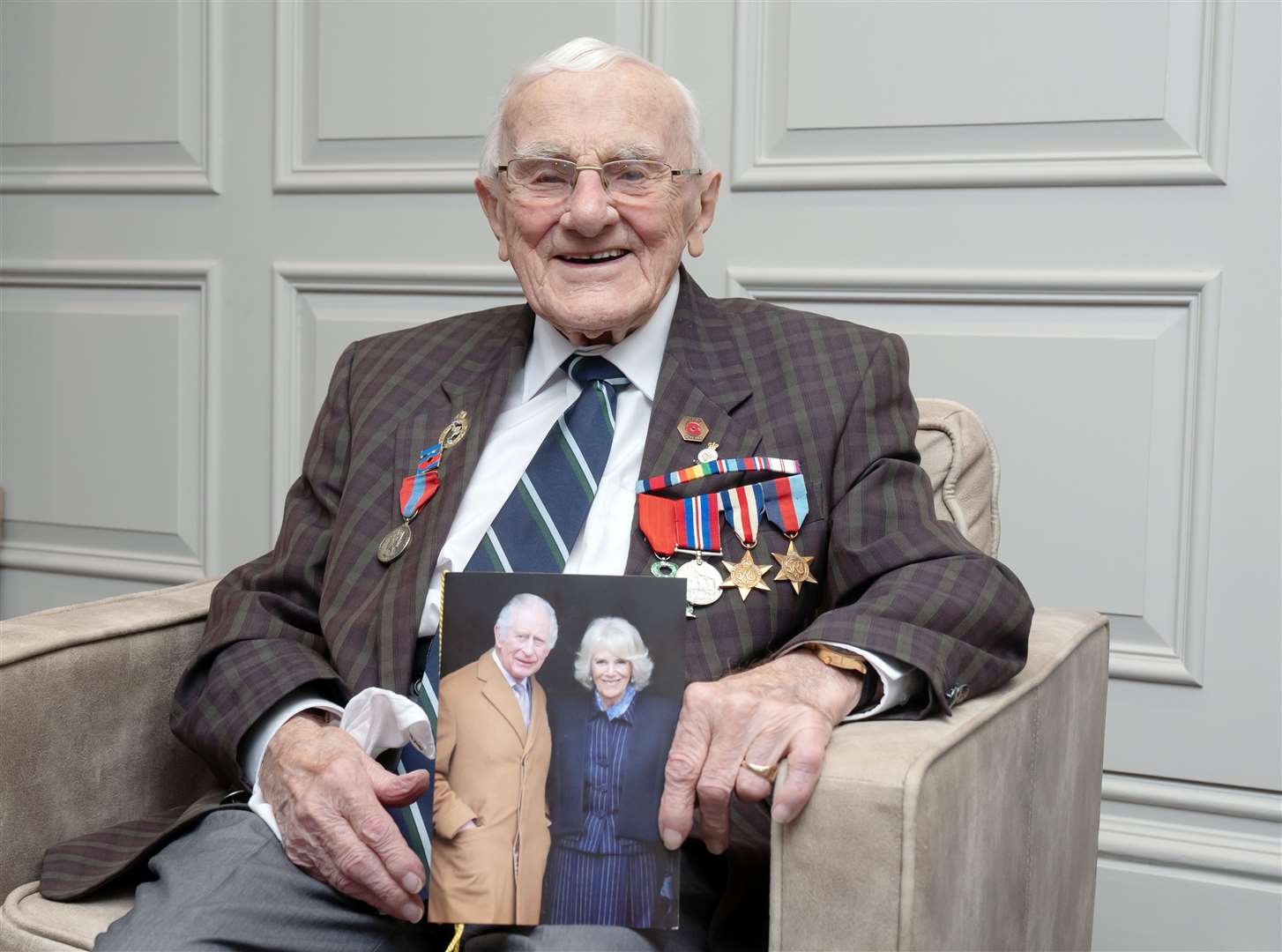Eric Suchland served as a signalman in the 51st Highland Division (Danny Lawson/PA)