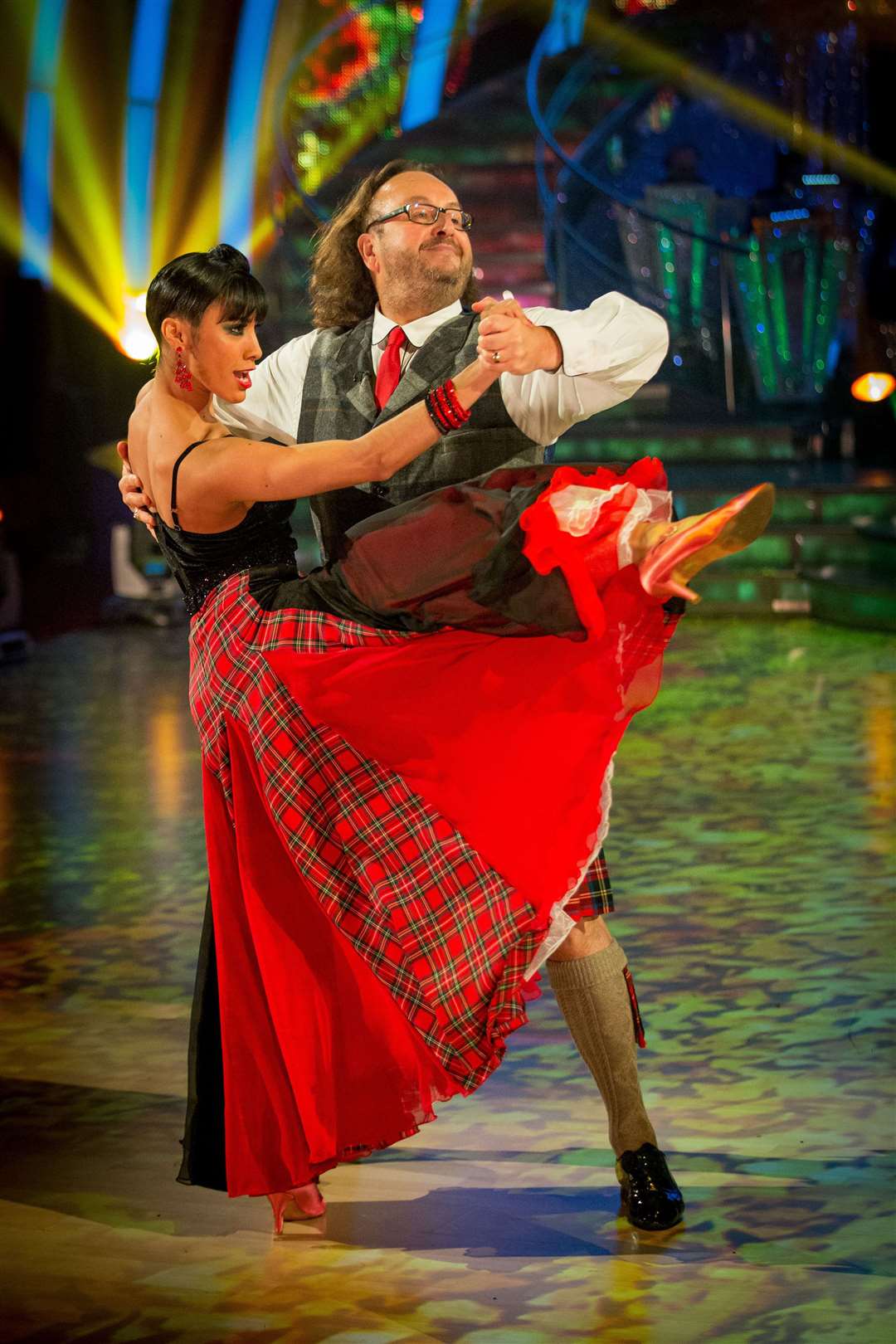 Karen Hauer and Dave Myers perform on Strictly Come Dancing (Guy Levy/PA)