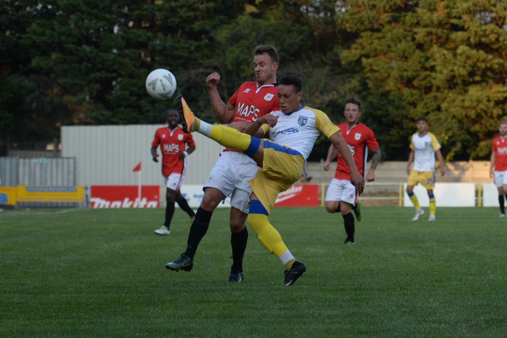 Gillingham's new white and yellow kit Picture: Chris Davey.