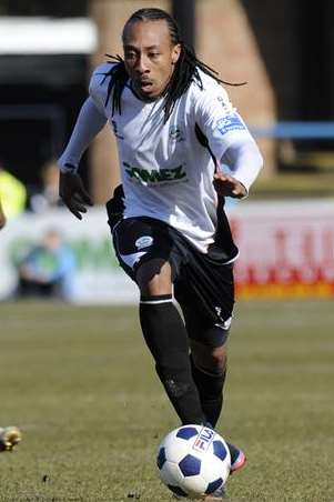 Dover Athletic midfielder Ricky Modeste