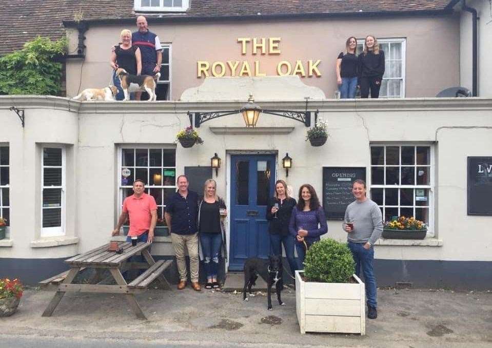 Landlords Maxine and Dave (top left) may be the last in the pub's long history
