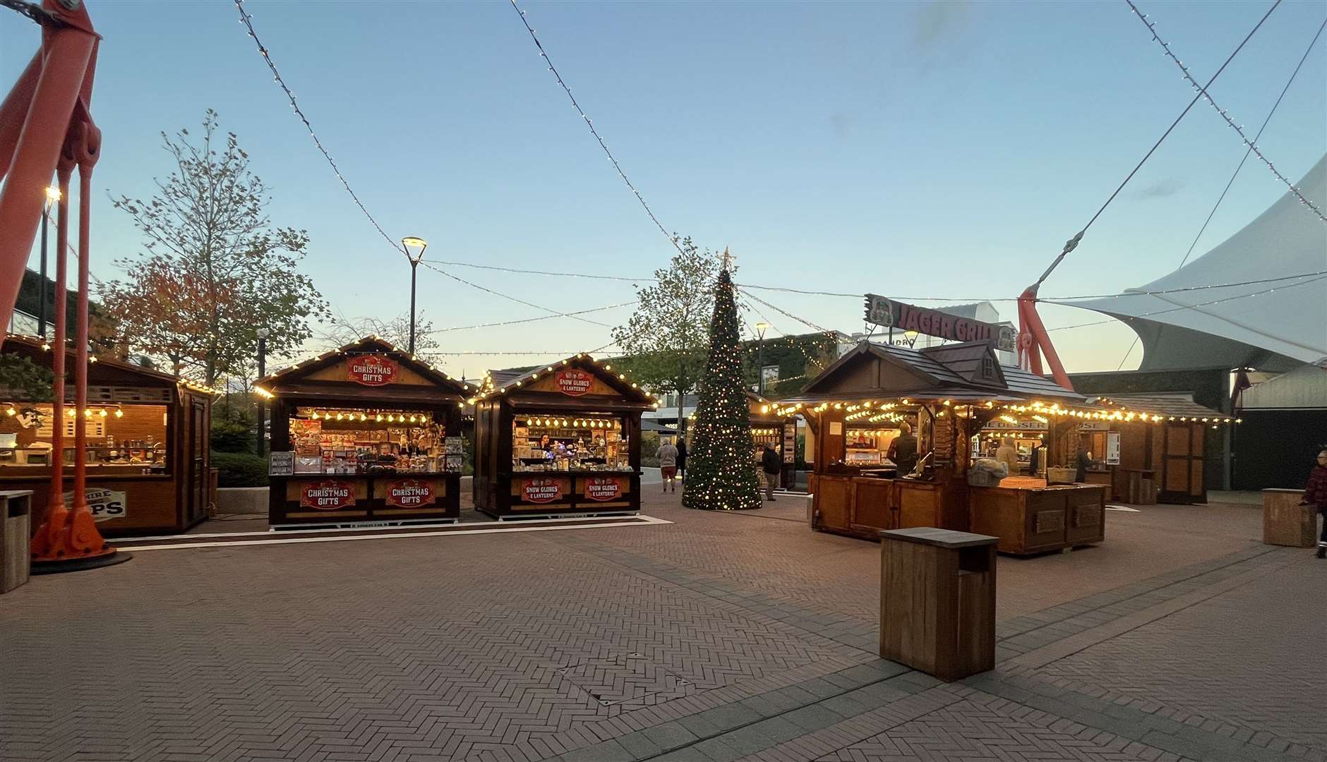 Nine stalls make up the new Christmas market at Ashford Designer outlet