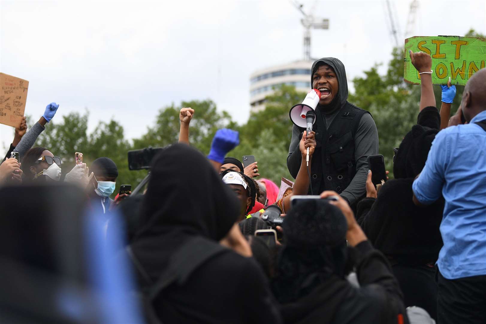 Star Wars actor John Boyega gave a powerful speech at a Black Lives Matter protest rally in Hyde Park, London, in memory of George Floyd, who was killed while in police custody in the US city of Minneapolis (Victoria Jones/PA)