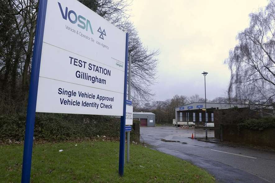 The learner driver testing site in Gillingham, where drivers are being directed to