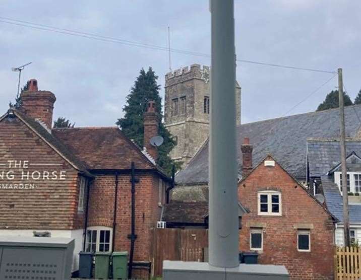 Villagers fear the mast will block views of the church. Picture: Richard Hemsley