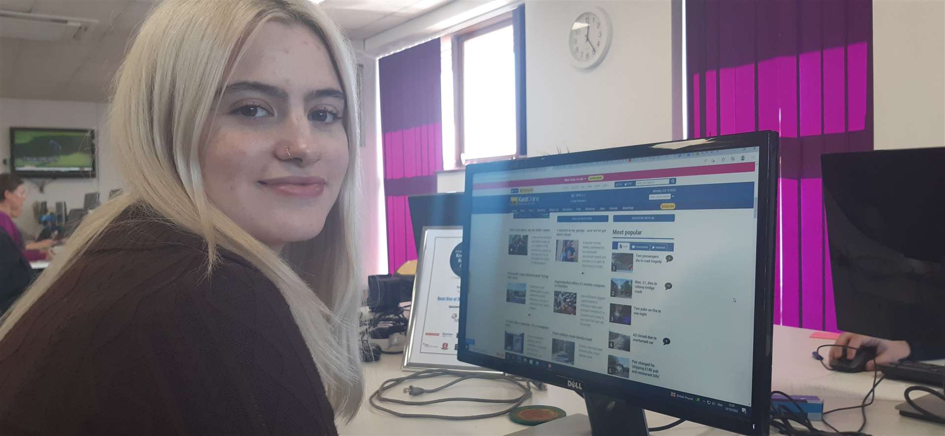 KentOnline reporter Charlotte Phillips worked in retail before entering journalism